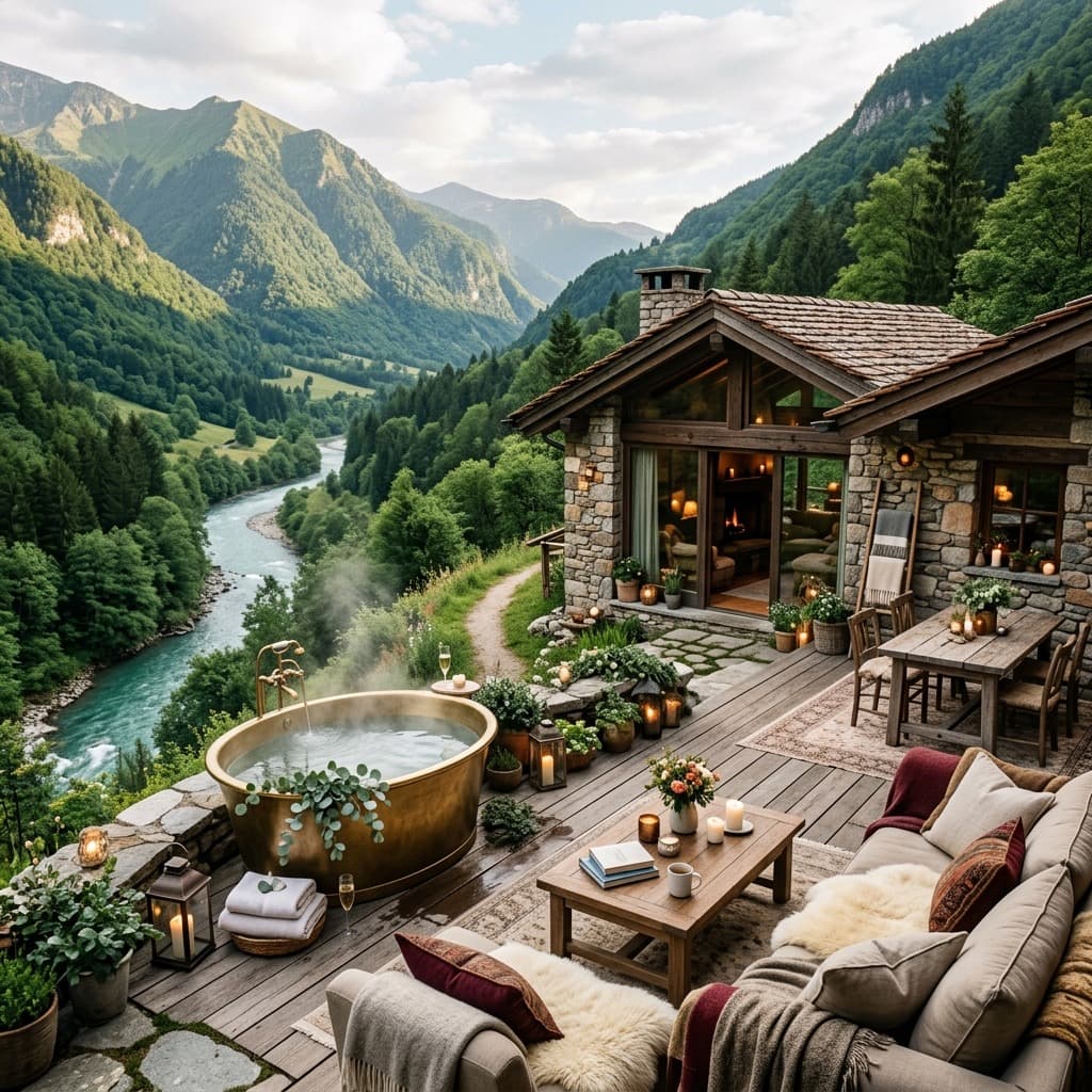 Luxury cottage at Aura River Resort, Rishikesh